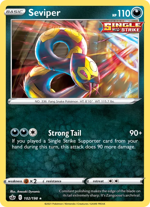 Seviper — Chilling Reign card #102