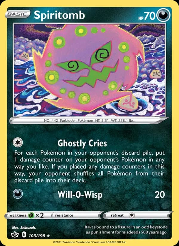 Spiritomb — Chilling Reign card #103