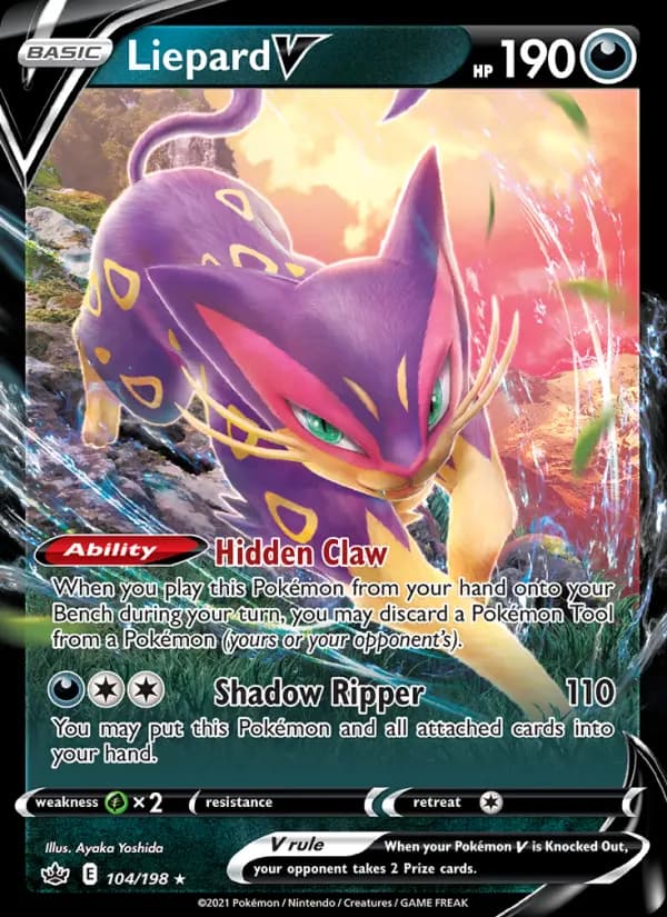 Liepard V — Chilling Reign card #104