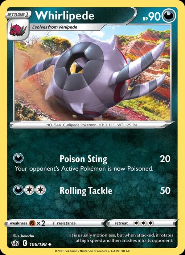Whirlipede — Chilling Reign card #106