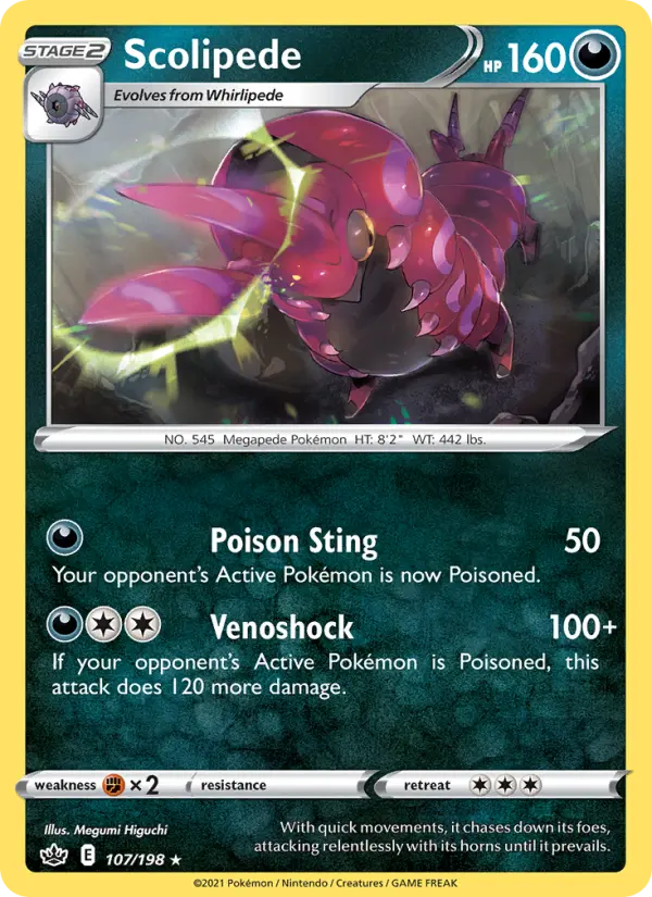 Scolipede — Chilling Reign card #107