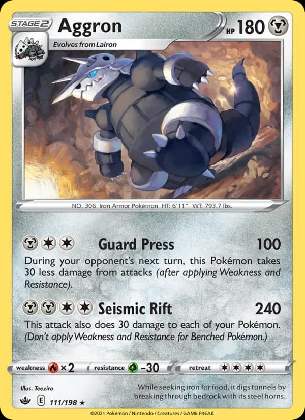 Aggron — Chilling Reign card #111