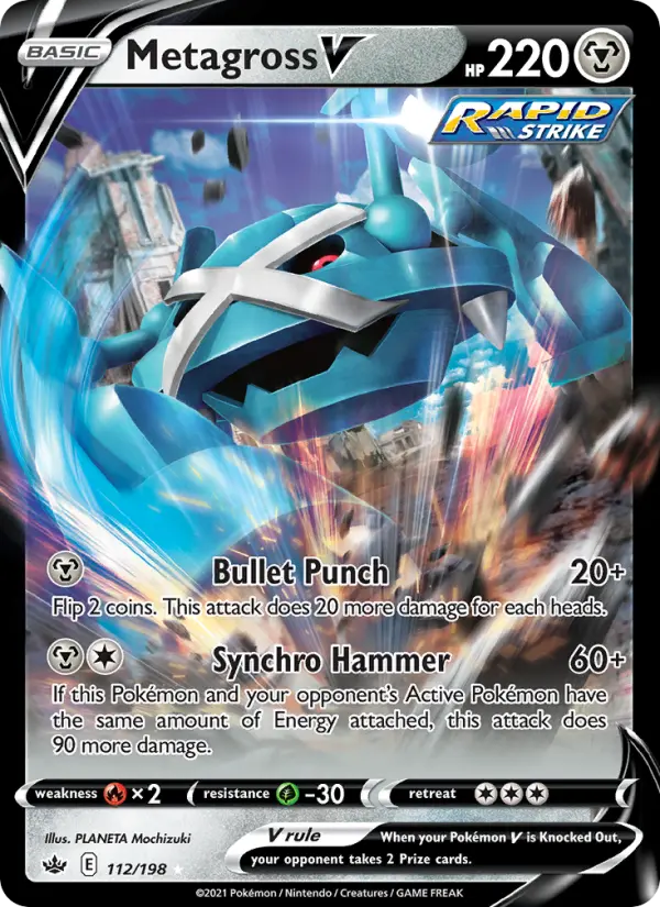 Metagross V — Chilling Reign card #112