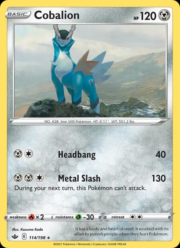 Cobalion — Chilling Reign card #114