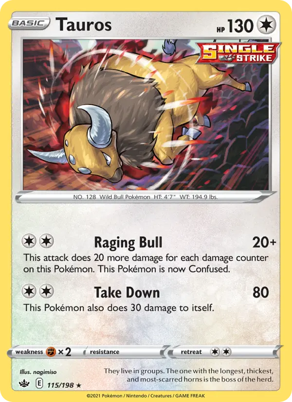 Tauros — Chilling Reign card #115