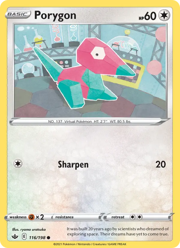Porygon — Chilling Reign card #116