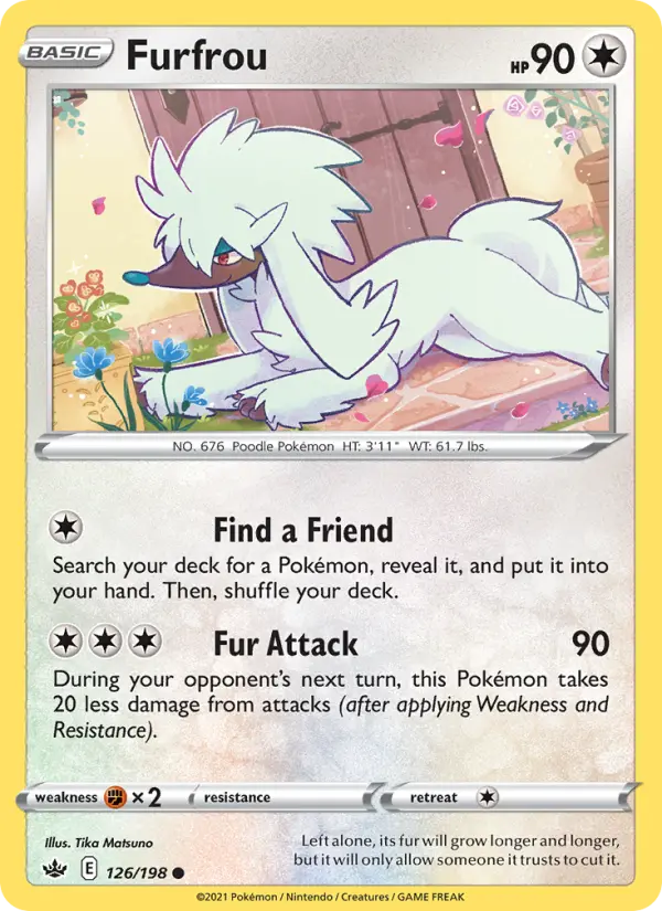 Furfrou — Chilling Reign card #126