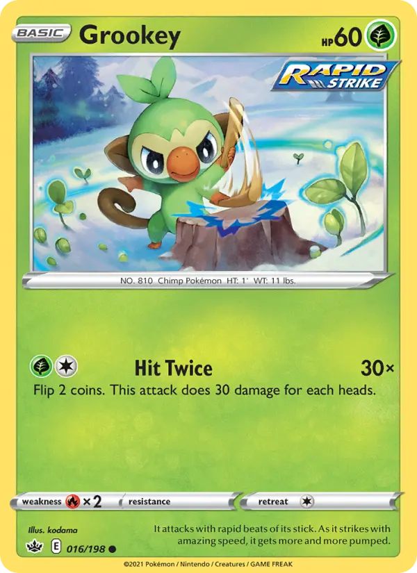 Grookey — Chilling Reign card #16