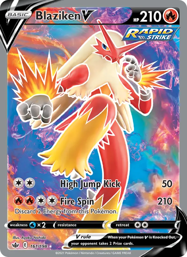 Blaziken V — Chilling Reign card #161