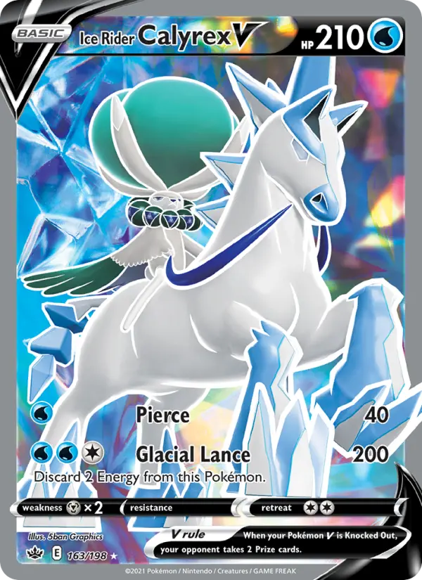 Ice Rider Calyrex V — Chilling Reign card #163
