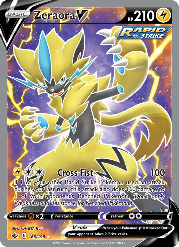 Zeraora V — Chilling Reign card #165