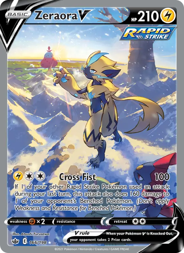 Zeraora V — Chilling Reign card #166