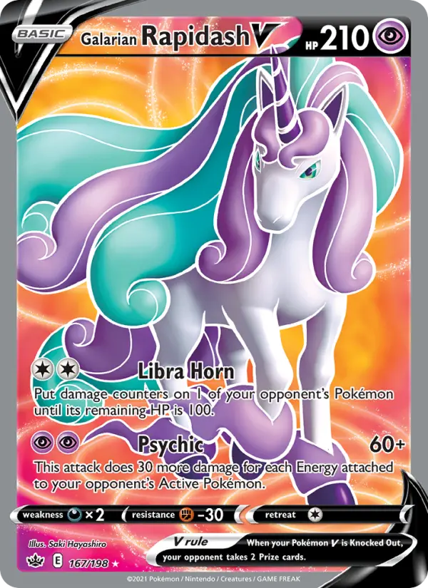 Galarian Rapidash V — Chilling Reign card #167