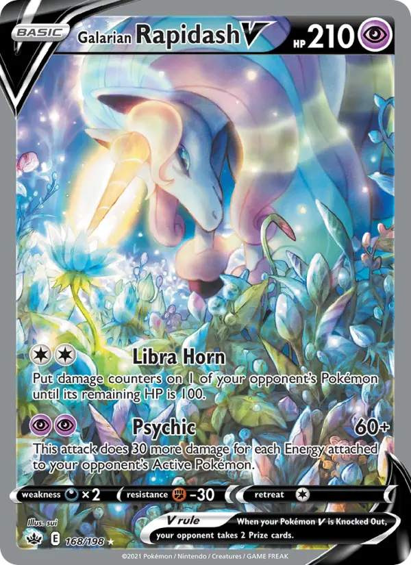 Galarian Rapidash V — Chilling Reign card #168