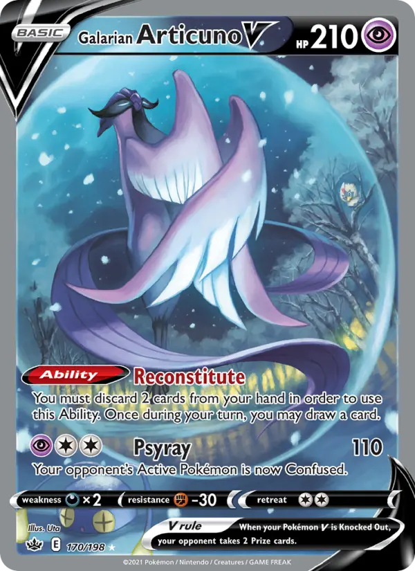 Galarian Articuno V — Chilling Reign card #170