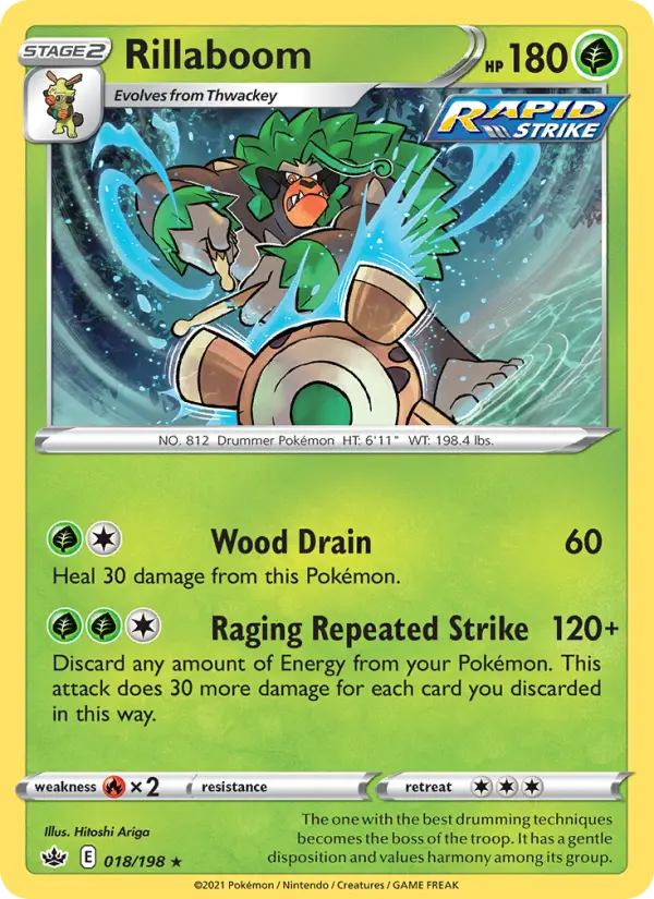 Rillaboom — Chilling Reign card #18