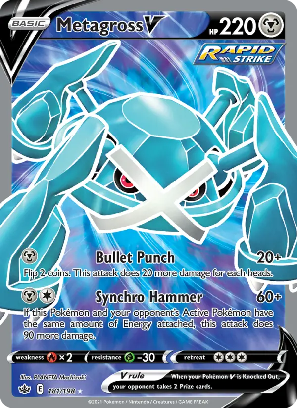 Metagross V — Chilling Reign card #181
