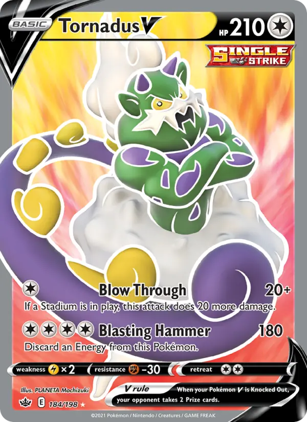 Tornadus V — Chilling Reign card #184