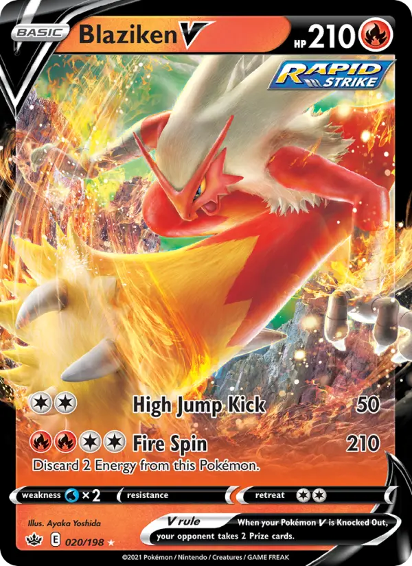 Blaziken V — Chilling Reign card #20