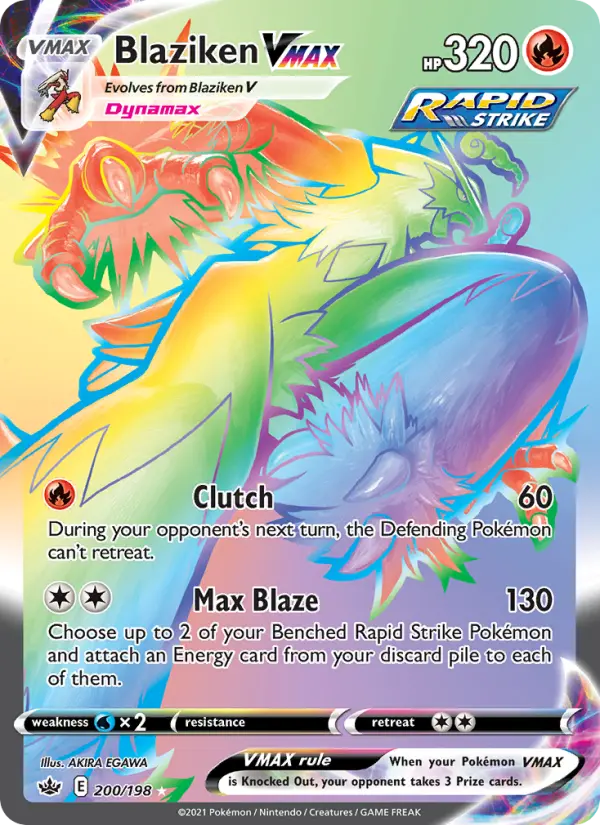 Blaziken VMAX — Chilling Reign card #200
