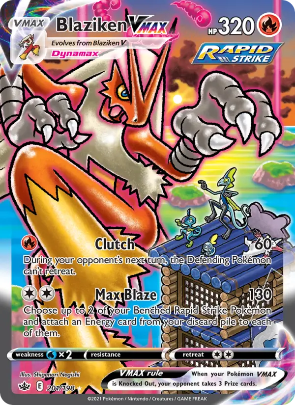 Blaziken VMAX — Chilling Reign card #201