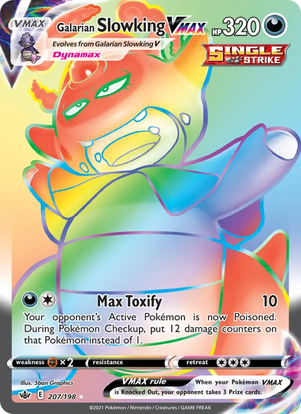 Galarian Slowking VMAX — Chilling Reign card #207