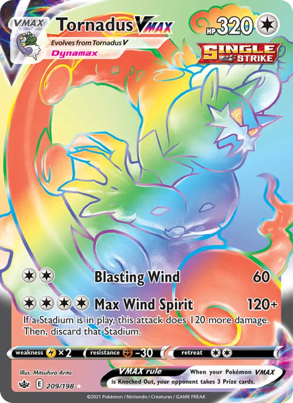 Tornadus VMAX — Chilling Reign card #209