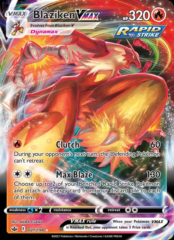 Blaziken VMAX — Chilling Reign card #21