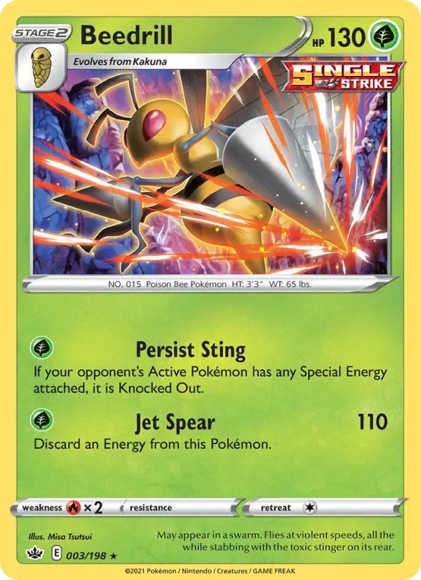 Beedrill — Chilling Reign card #3