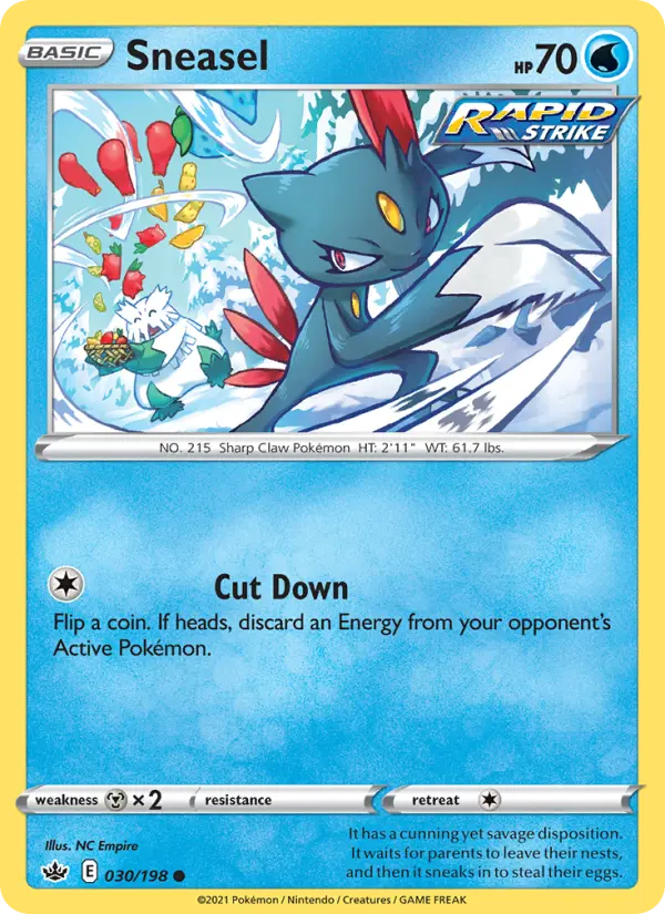 Sneasel — Chilling Reign card #30