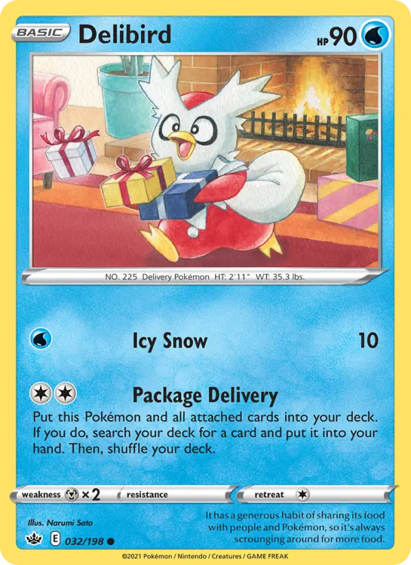 Delibird — Chilling Reign card #32