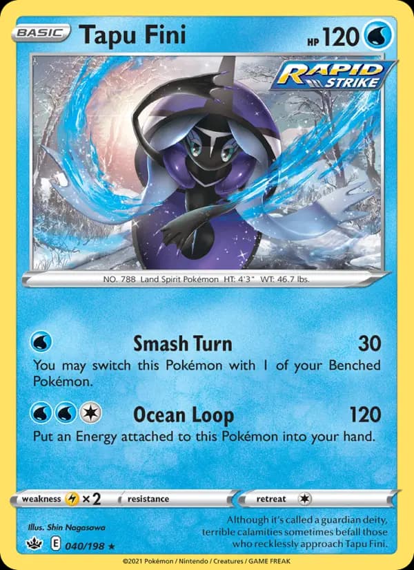 Tapu Fini — Chilling Reign card #40