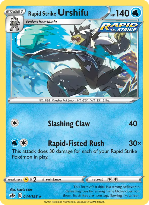 Rapid Strike Urshifu — Chilling Reign card #44