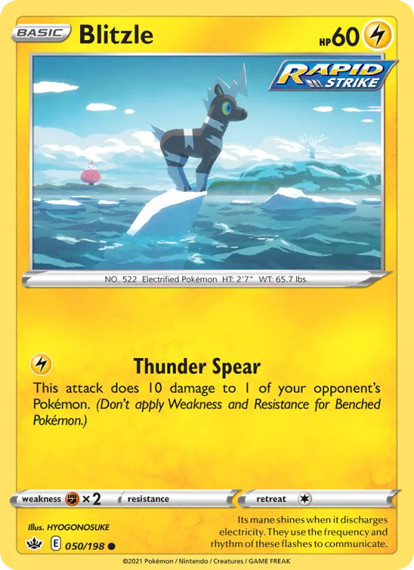 Blitzle — Chilling Reign card #50