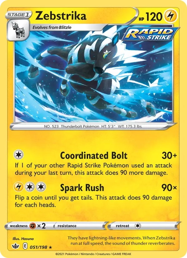 Zebstrika — Chilling Reign card #51