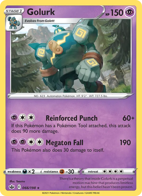 Golurk — Chilling Reign card #66