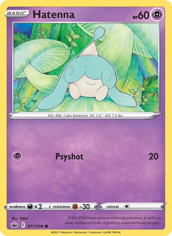 Hatenna — Chilling Reign card #71