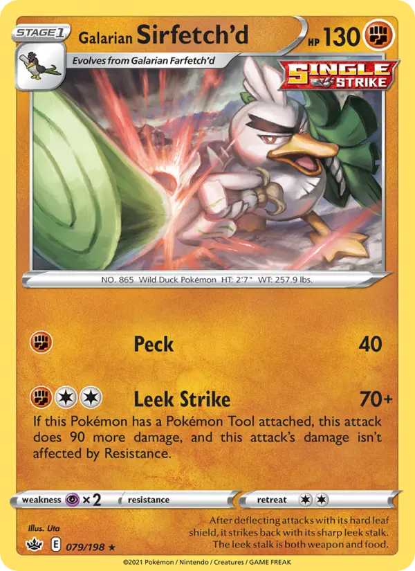 Galarian Sirfetch'd — Chilling Reign card #79