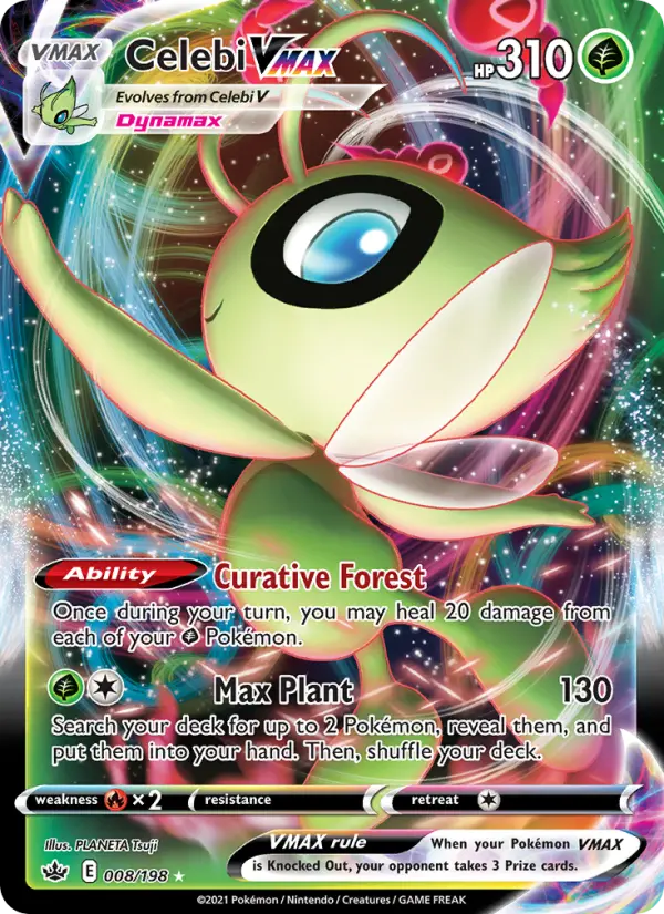 Celebi VMAX — Chilling Reign card #8
