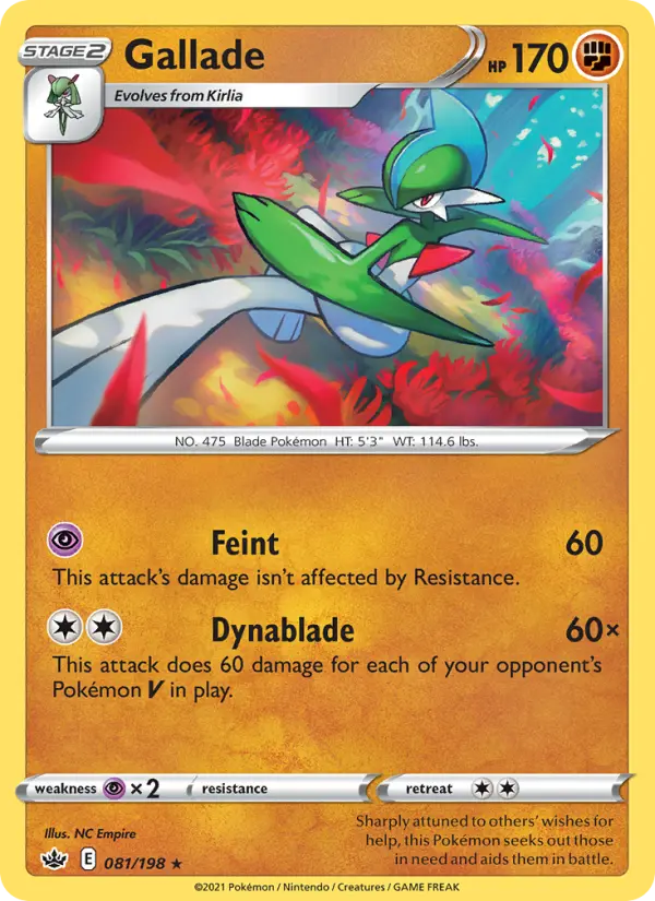 Gallade — Chilling Reign card #81