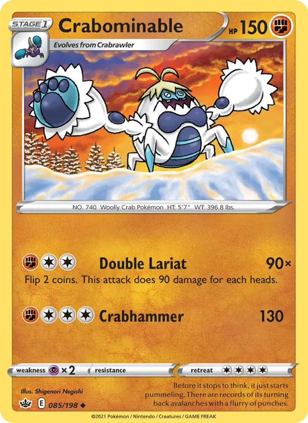 Crabominable — Chilling Reign card #85