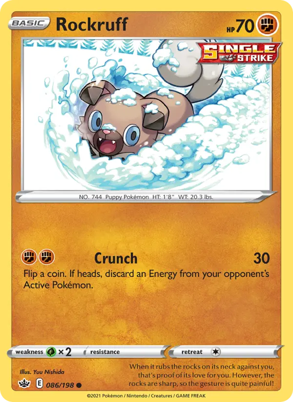 Rockruff — Chilling Reign card #86