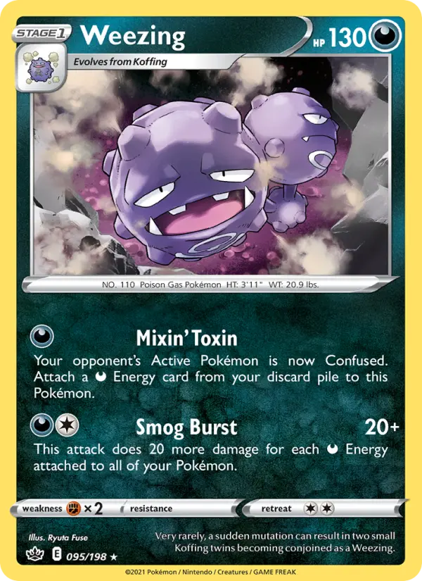 Weezing — Chilling Reign card #95