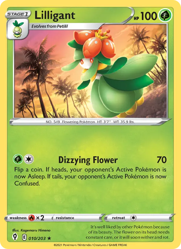 Lilligant — Evolving Skies card #10