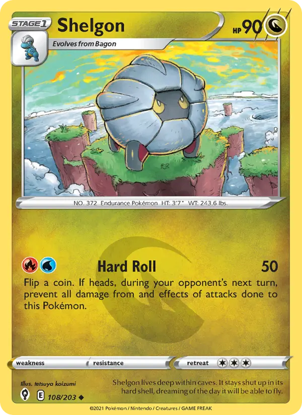 Shelgon — Evolving Skies card #108