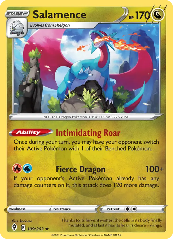Salamence — Evolving Skies card #109