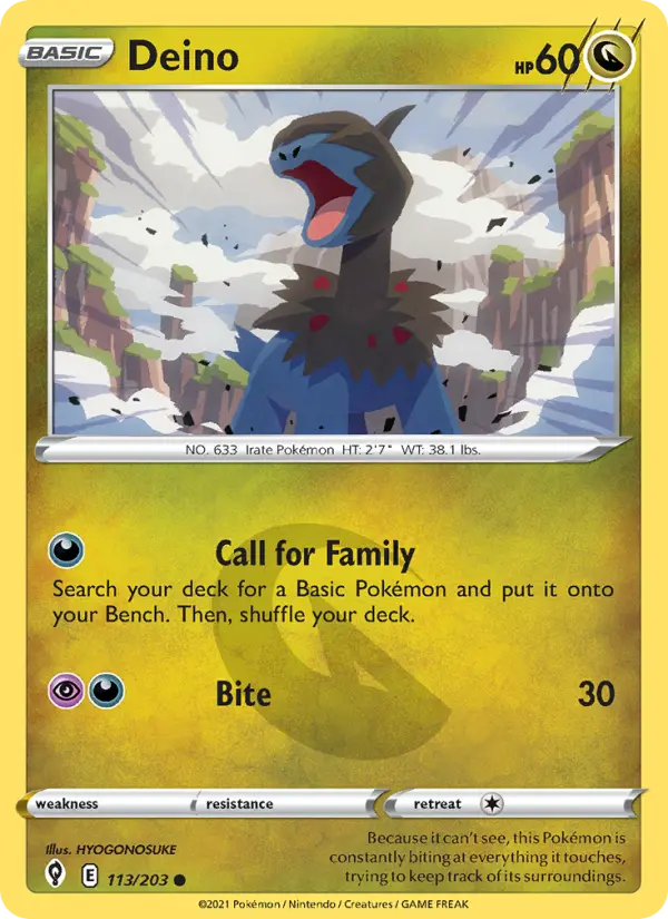 Deino — Evolving Skies card #113