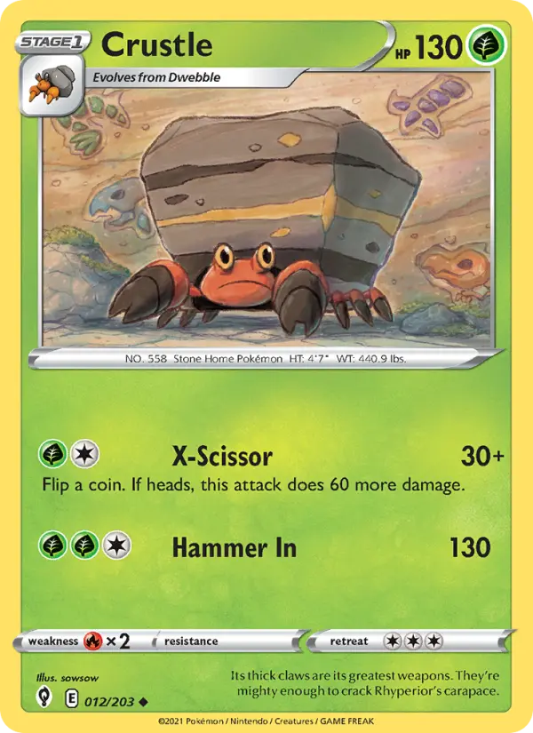 Crustle — Evolving Skies card #12