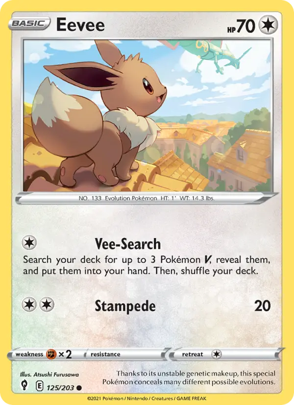 Eevee — Evolving Skies card #125