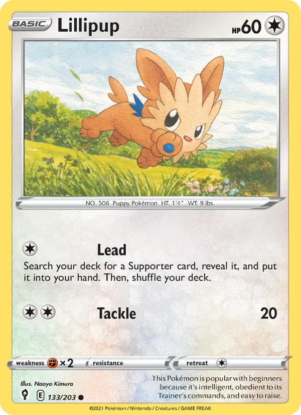 Lillipup — Evolving Skies card #133